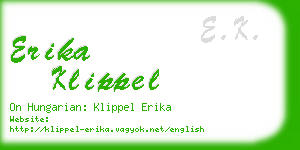 erika klippel business card